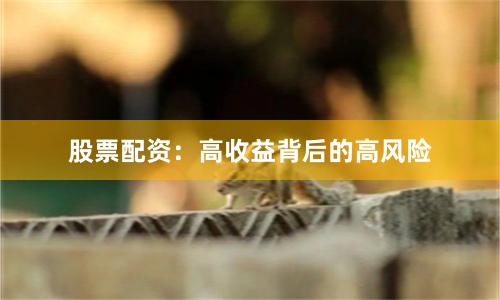 股票配资：高收益背后的高风险